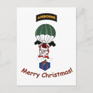 Cartes Pour Fêtes Annuelles Père Noël aéroportée