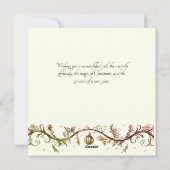 Cartes Pour Fêtes Annuelles Père Noël Afro-Américain, chapeau rouge rococo et (Dos)