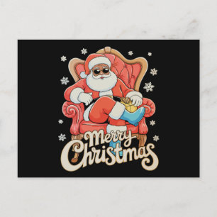 Cartes Pour Fêtes Annuelles Père Noël afro-américain de Noël