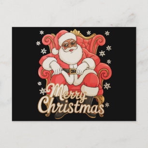 Cartes Pour Fêtes Annuelles Père Noël afro-américain Joyeux Noël Xmas