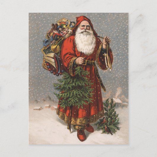 Cartes Pour Fêtes Annuelles Père Noël allemande (Devant)