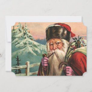 Cartes Pour Fêtes Annuelles Père Noël alpin