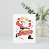 Cartes Pour Fêtes Annuelles Père Noël amusant batteur Noël laid Noël Batterie  (Debout devant)