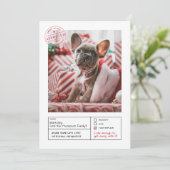 Cartes Pour Fêtes Annuelles Père Noël Approuvée Naughty ou Nice (Debout devant)