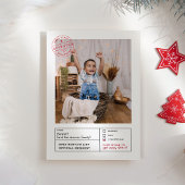 Cartes Pour Fêtes Annuelles Père Noël Approuvée Naughty ou Nice