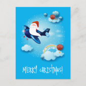 Cartes Pour Fêtes Annuelles Père Noël arrive (Devant)