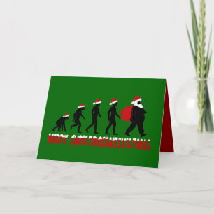 Cartes Pour Fêtes Annuelles Père Noël athée