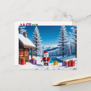 Cartes Pour Fêtes Annuelles Père Noël avec cadeaux