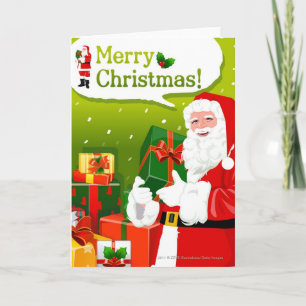 Cartes Pour Fêtes Annuelles Père Noël avec cadeaux