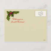 Cartes Pour Fêtes Annuelles Père Noël avec deux filles (Dos)