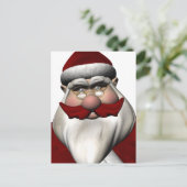 Cartes Pour Fêtes Annuelles Père Noël Avec Moustache Rouge (Debout devant)
