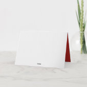 Cartes Pour Fêtes Annuelles Père Noël avec rennes (Dos)