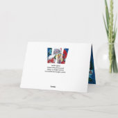 CARTES POUR FÊTES ANNUELLES PÈRE NOËL AVEC VIOLIN W MONOGRAM (Dos)