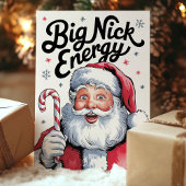 Cartes Pour Fêtes Annuelles Père Noël Big Nick Energy Funny Noël