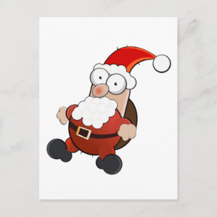Cartes Pour Fêtes Annuelles Père Noël bizarre