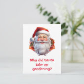 Cartes Pour Fêtes Annuelles Père Noël Blagues (Debout devant)