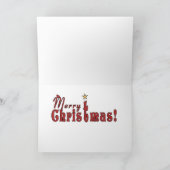 Cartes Pour Fêtes Annuelles Père Noël blanc (Intérieur)