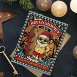 Cartes Pour Fêtes Annuelles Père Noël Bonjour Summer Days I Do It for the Ho H<br><div class="desc">Père Noël est prêt pour ses vacances et cette drôle de conception de Noël le met dans ses maillots de bain avec un planche de surf prêt à frapper les vagues. Ce drôle de design du Père Noël est parfait pour un cadeau à n'importe qui sur votre liste de vacances...</div>