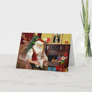 Cartes Pour Fêtes Annuelles père Noël Cairn Terrier