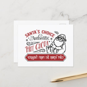 Cartes Pour Fêtes Annuelles Père Noël Choice cacao chaud