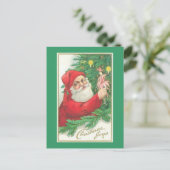 Cartes Pour Fêtes Annuelles Père Noël Christmas Joy (Debout devant)