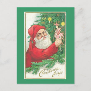 Cartes Pour Fêtes Annuelles Père Noël Christmas Joy