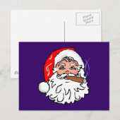 Cartes Pour Fêtes Annuelles Père Noël Cigare Père Noël (Devant / Derrière)