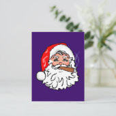 Cartes Pour Fêtes Annuelles Père Noël Cigare Père Noël (Debout devant)