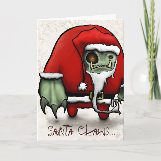 Cartes Pour Fêtes Annuelles Père Noël Claws... (Devant)