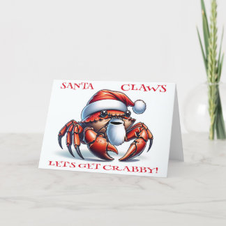 CARTES POUR FÊTES ANNUELLES PÈRE NOËL CLAWS - OBTENONS DU CRABBY !