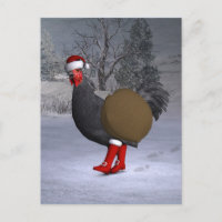 Père Noël coq noir