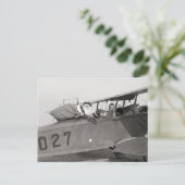 Cartes Pour Fêtes Annuelles Père Noël dans un avion, 1921 (Debout devant)