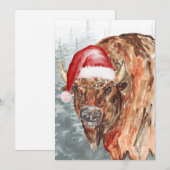 Cartes Pour Fêtes Annuelles Père Noël de Buffalo (Devant / Derrière)