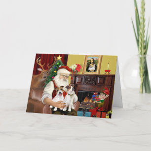 Cartes Pour Fêtes Annuelles Père Noël de Jack Russell