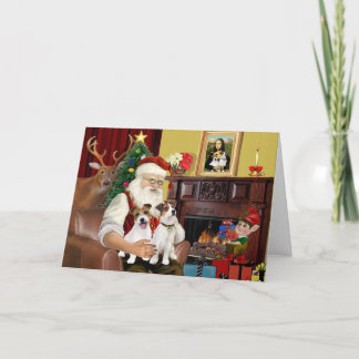 Cartes Pour Fêtes Annuelles Père Noël de Jack Russell