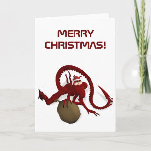 Cartes Pour Fêtes Annuelles Père Noël de l'espace