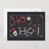 Cartes Pour Fêtes Annuelles Père Noël de Noël bizarre (Devant / Derrière)