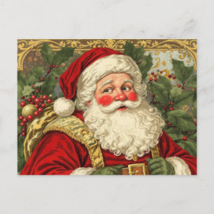 Cartes Pour Fêtes Annuelles Père Noël de Noël vintage