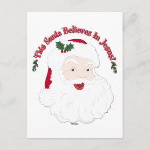 Cartes Pour Fêtes Annuelles Père Noël de style vintage Ce Père Noël croit en J