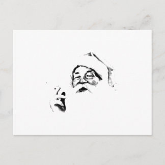 Cartes Pour Fêtes Annuelles Père Noël de tabagisme. Père Noël vintage fumant