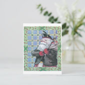 Cartes Pour Fêtes Annuelles Père Noël d'Ecosse (Debout devant)