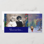 CARTES POUR FÊTES ANNUELLES PÈRE NOËL DES GNOMS (Devant / Derrière)