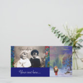 CARTES POUR FÊTES ANNUELLES PÈRE NOËL DES GNOMS (Debout devant)