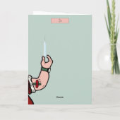 Cartes Pour Fêtes Annuelles Père Noël Dirt to Unvacciné Funny 2021 Christmas C (Dos)