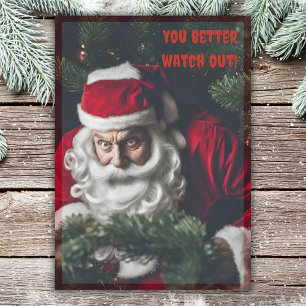 Cartes Pour Fêtes Annuelles Père Noël drôle Noël Vous feriez mieux de faire at