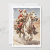 Cartes Pour Fêtes Annuelles Père Noël du Sud-Ouest randonnée de Noël (Devant)