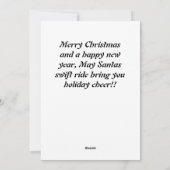 Cartes Pour Fêtes Annuelles Père Noël du Sud-Ouest randonnée de Noël (Dos)