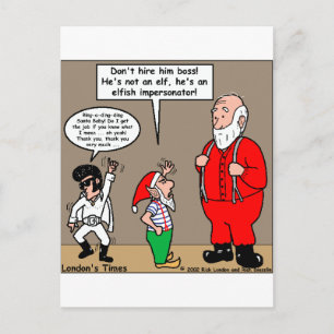 Cartes Pour Fêtes Annuelles Père Noël & Elves Impersonator Drôle Cadeaux & Tee