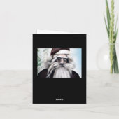 Cartes Pour Fêtes Annuelles Père Noël en colère (Dos)