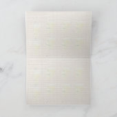 Cartes Pour Fêtes Annuelles Père Noël en manteau vert et sac (Intérieur)